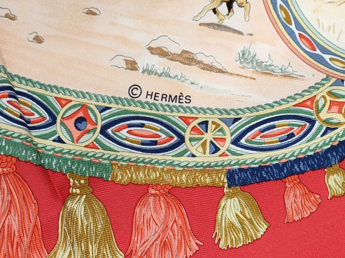 HERMES Carre CAVALIERS PEULS Scarf