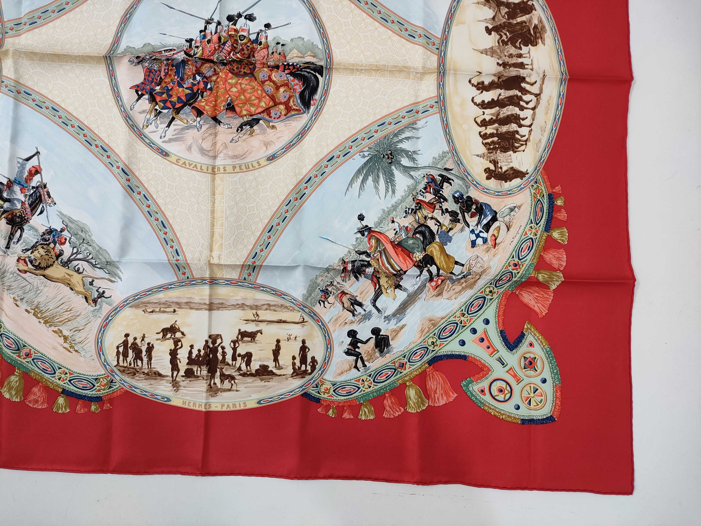 HERMES Carre CAVALIERS PEULS Scarf