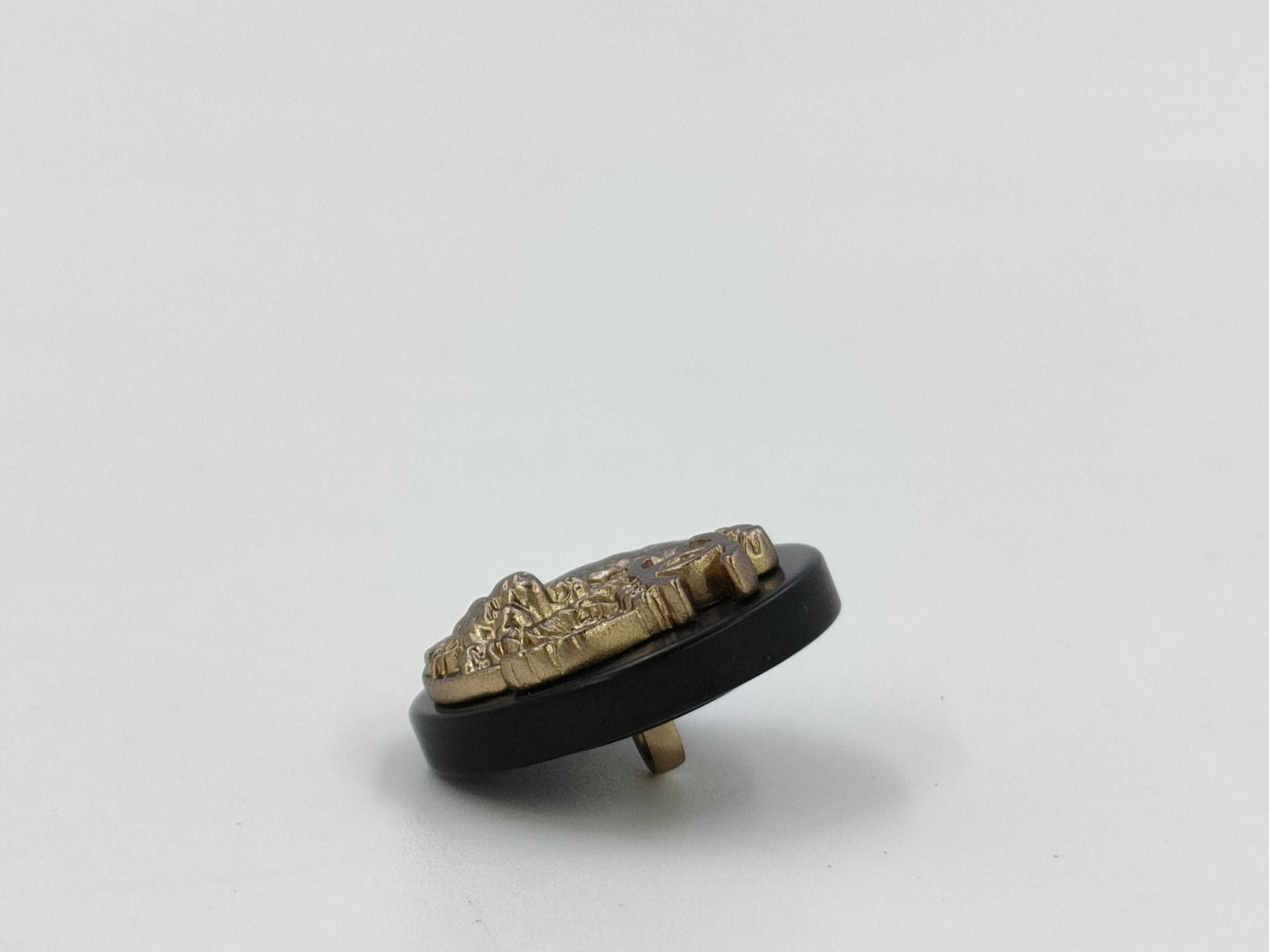 CHANEL Button Lion Black*Gold 1 Piece Other Accessories