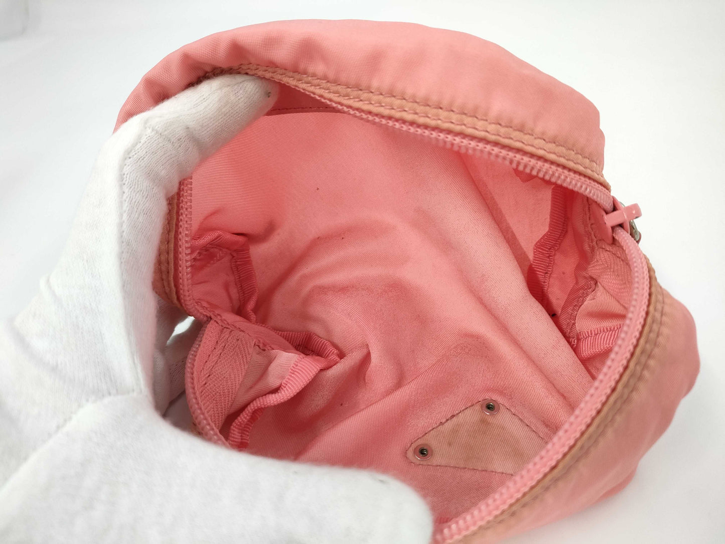 PRADA nylon pouch/pink pouch