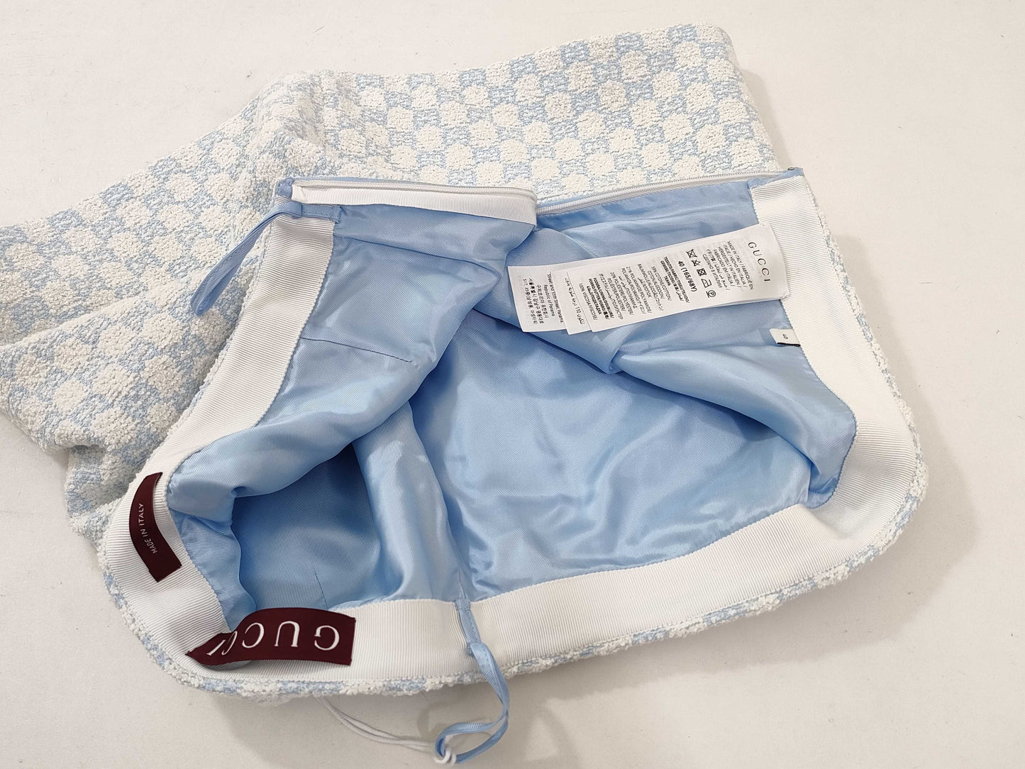GUCCI GG Cotton Boucle Mini Skirt
