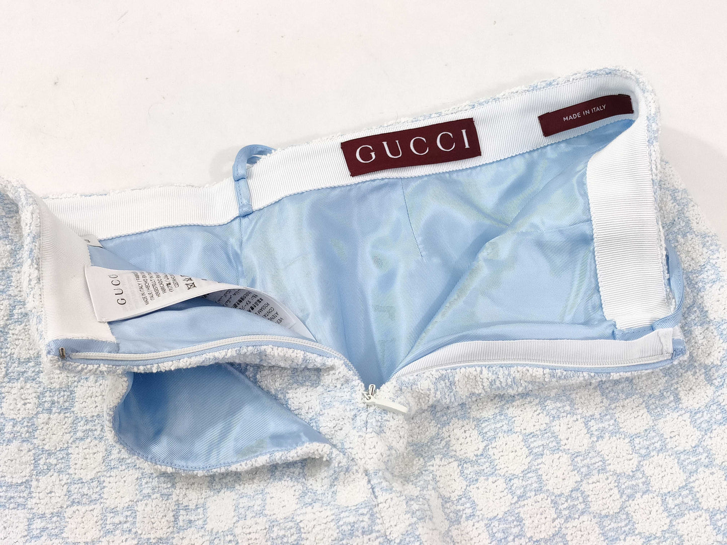 GUCCI GG Cotton Boucle Mini Skirt