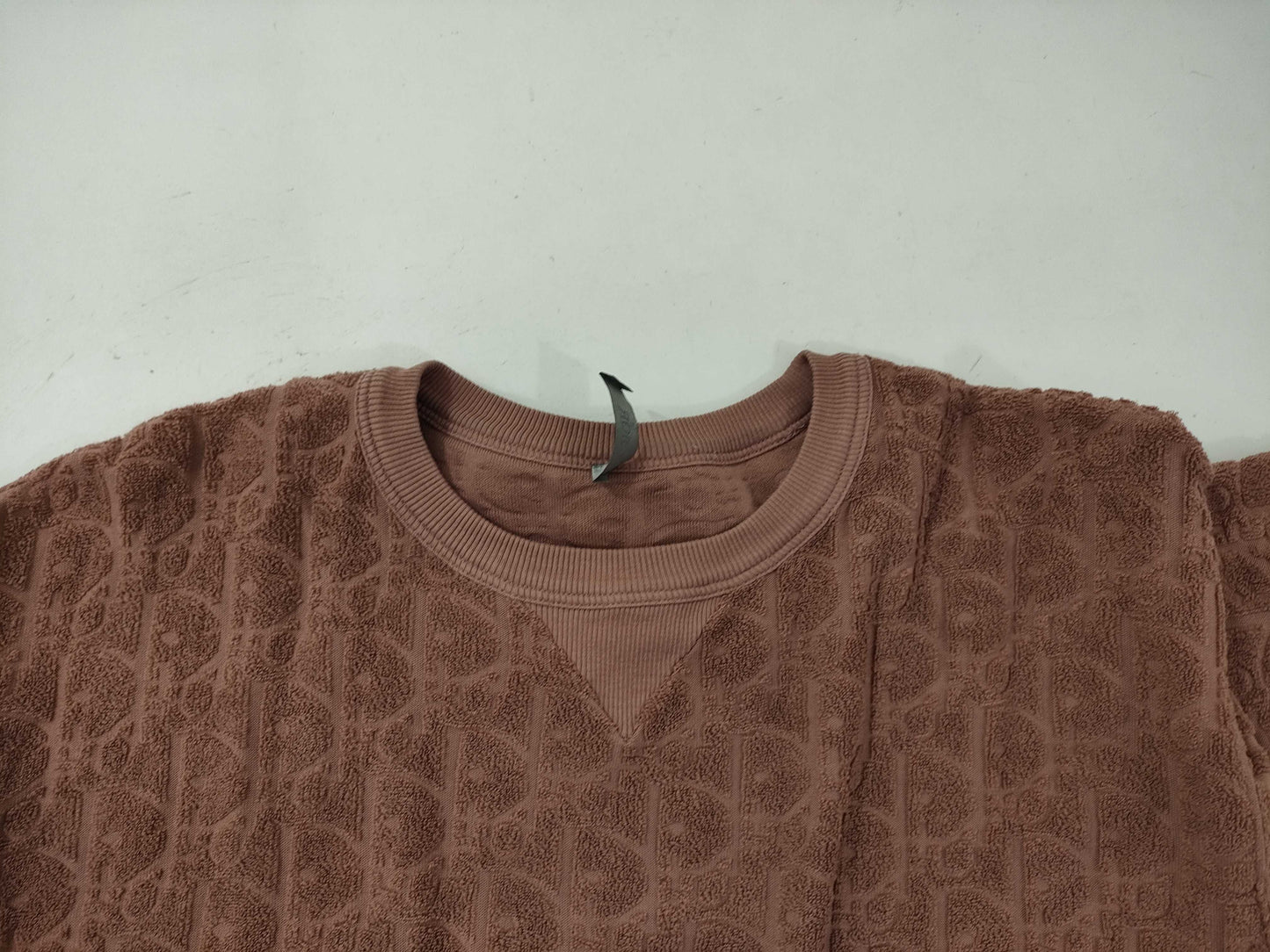 Dior Trotter Jacquard Short Sleeve Top, Size M, Tag Missing