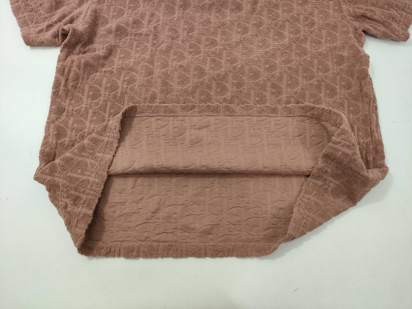 Dior Trotter Jacquard Short Sleeve Top, Size M, Tag Missing