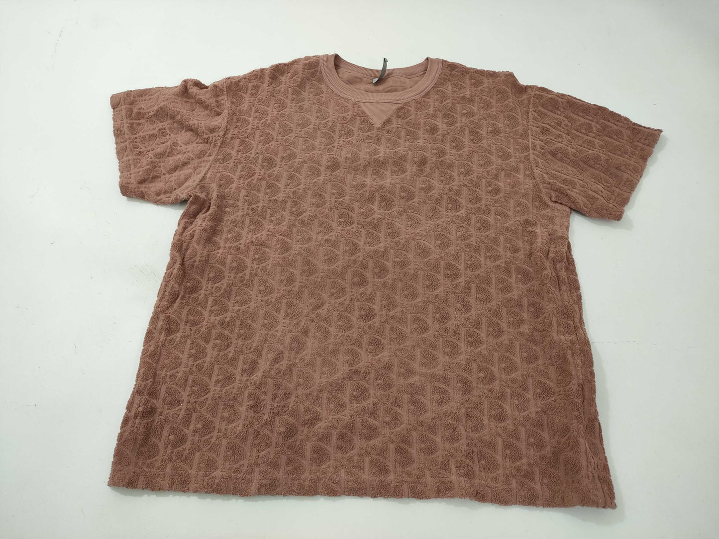 Dior Trotter Jacquard Short Sleeve Top, Size M, Tag Missing