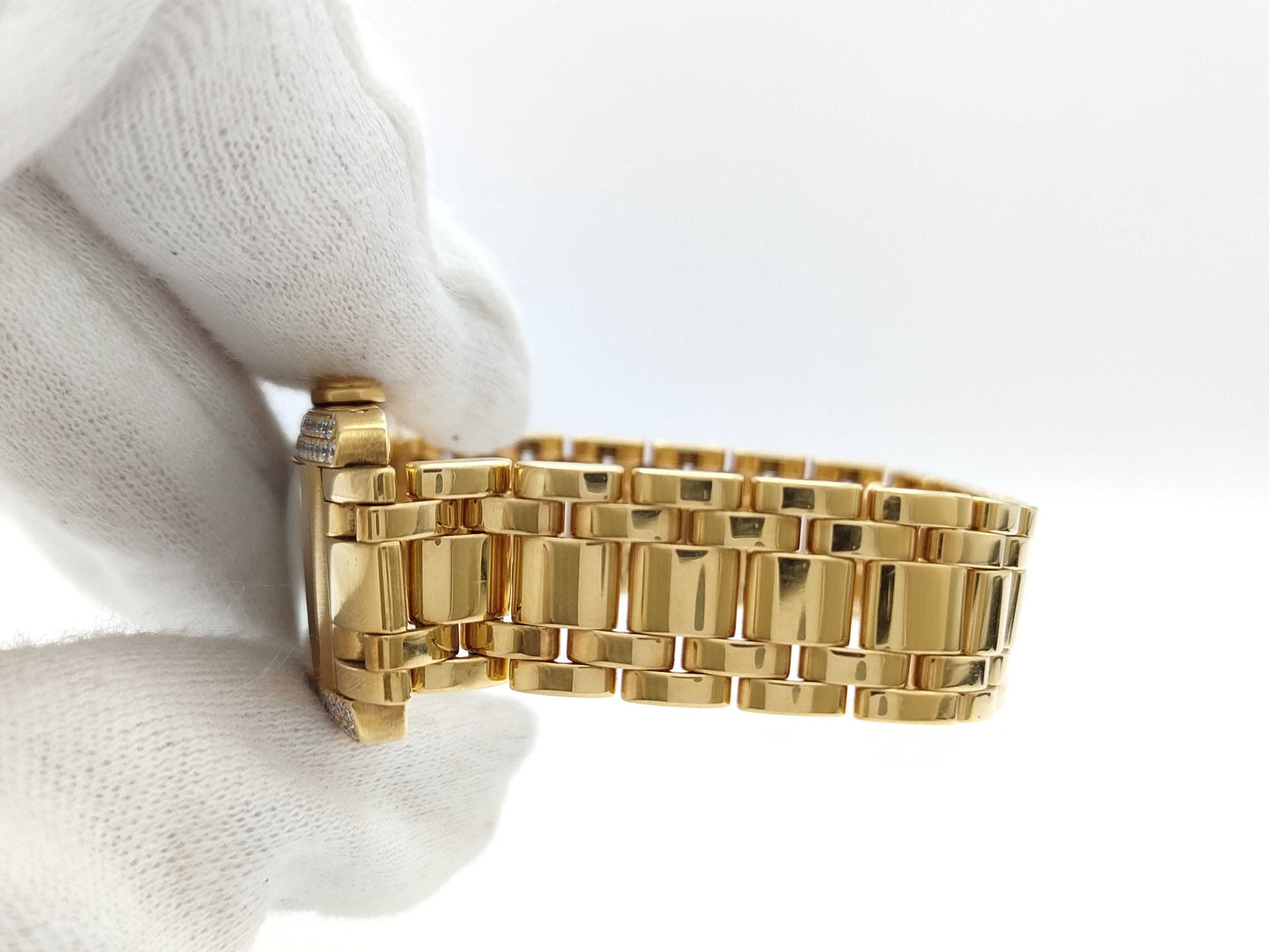 Cartier Tank Americaine W26015K2 1710 CC317235 Quartz 18K Gold Women's Watch