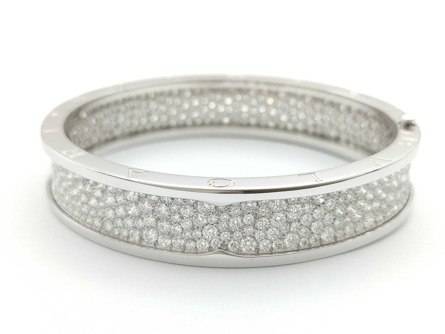 BVLGARI B.zero1 M Full Diamond WG Au750 56.0g Bracelet/Bangle