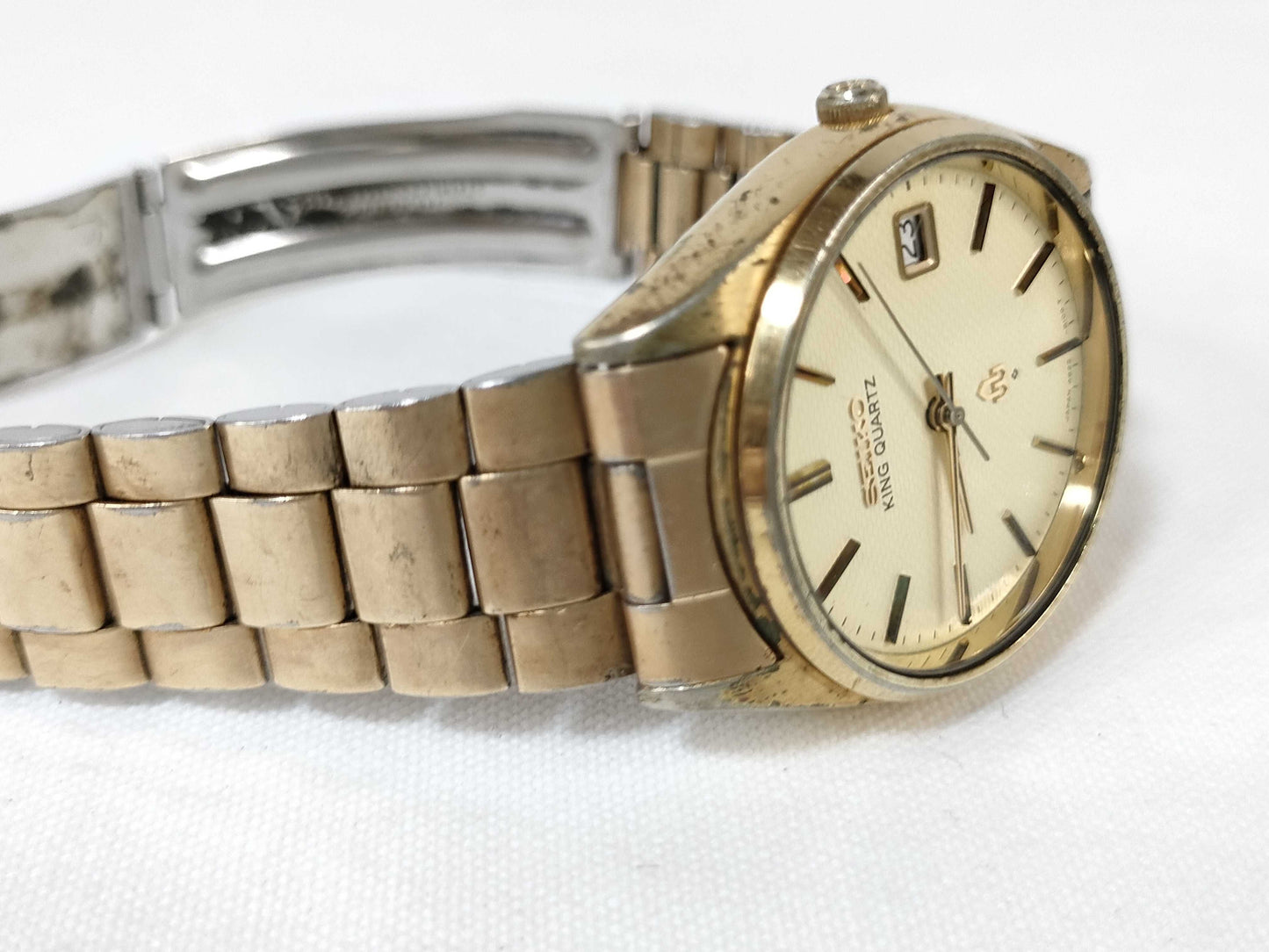 SEIKO KING QUARTZ Gold Color Men's Watch
