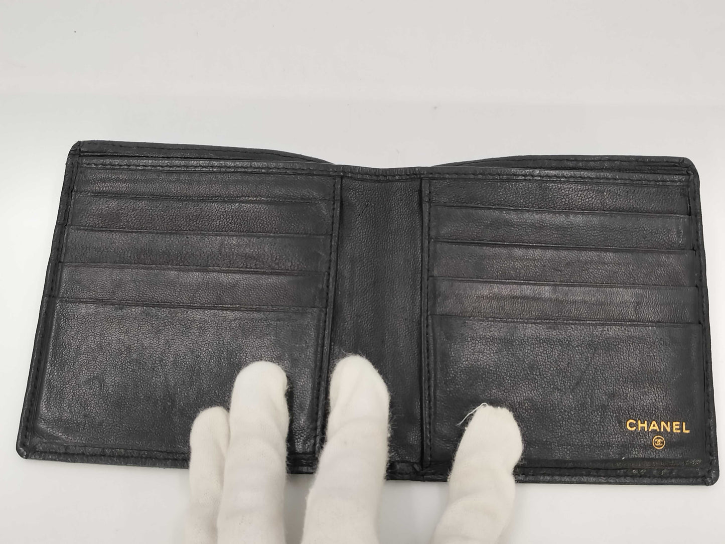 CHANEL Lamb/Mato/Bifold Wallet