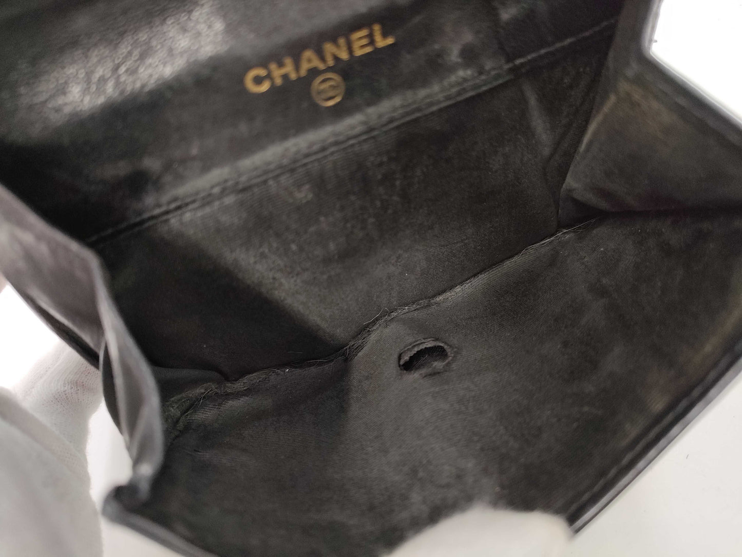 CHANEL Coco Lambskin Tri-fold Wallet