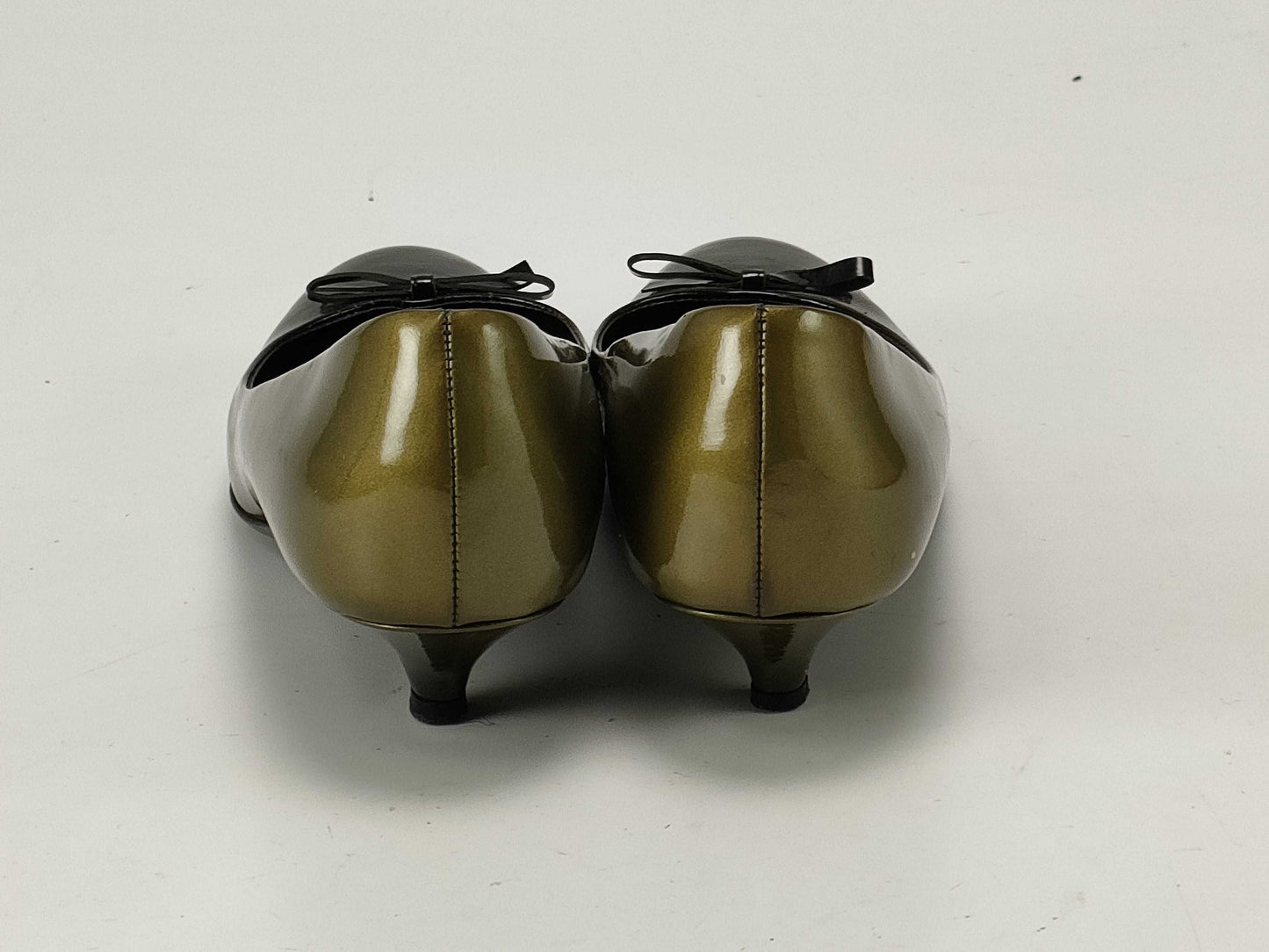PRADA Enamel Ribbon Pumps