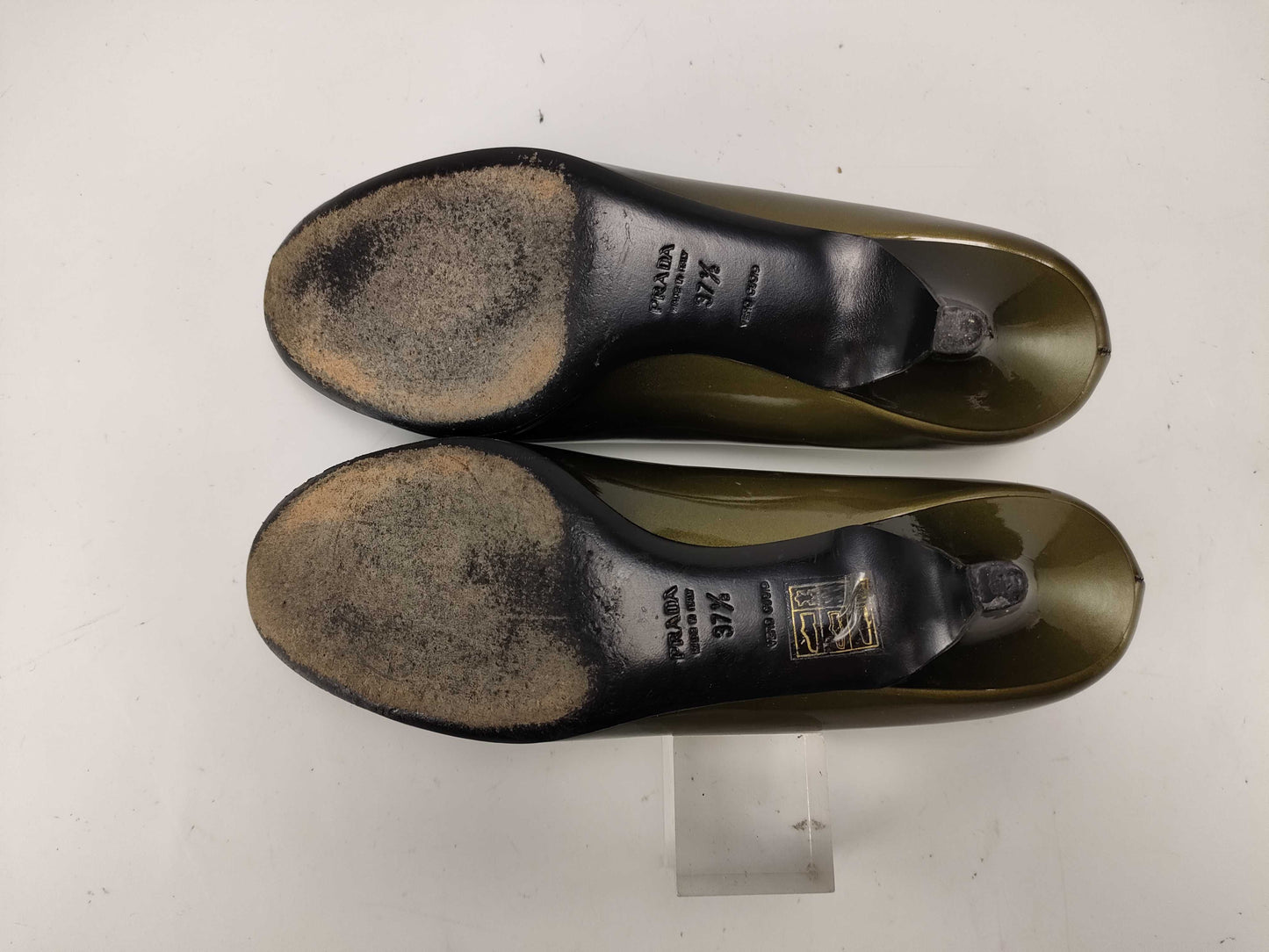 PRADA Enamel Ribbon Pumps