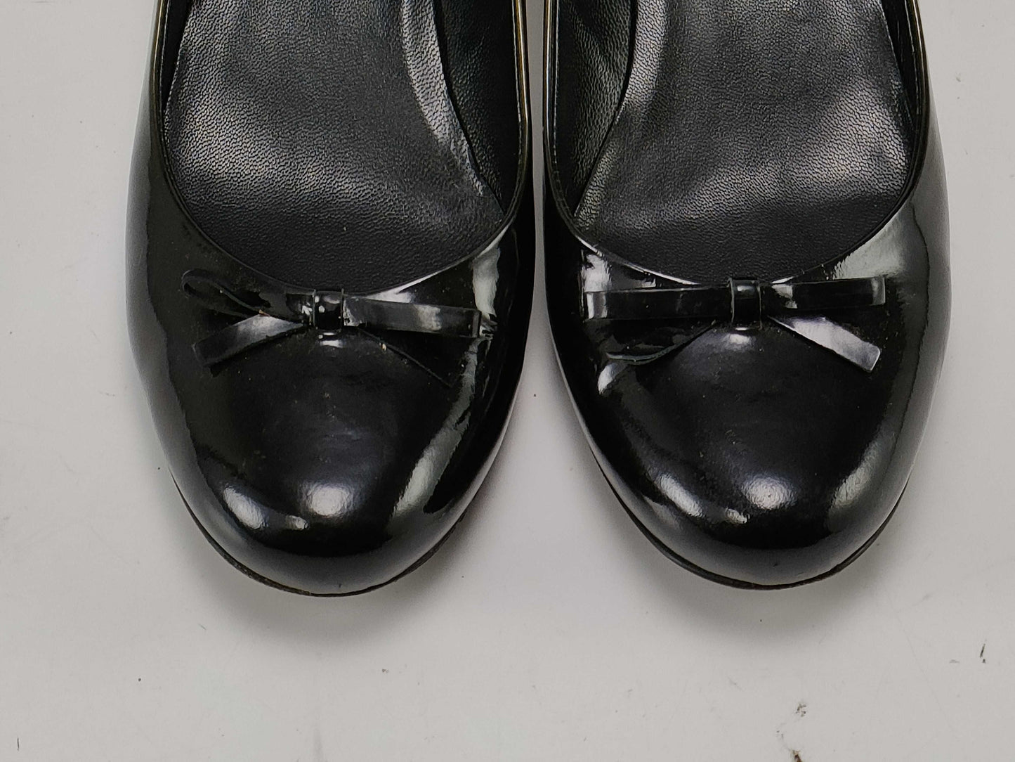 PRADA Enamel Ribbon Pumps