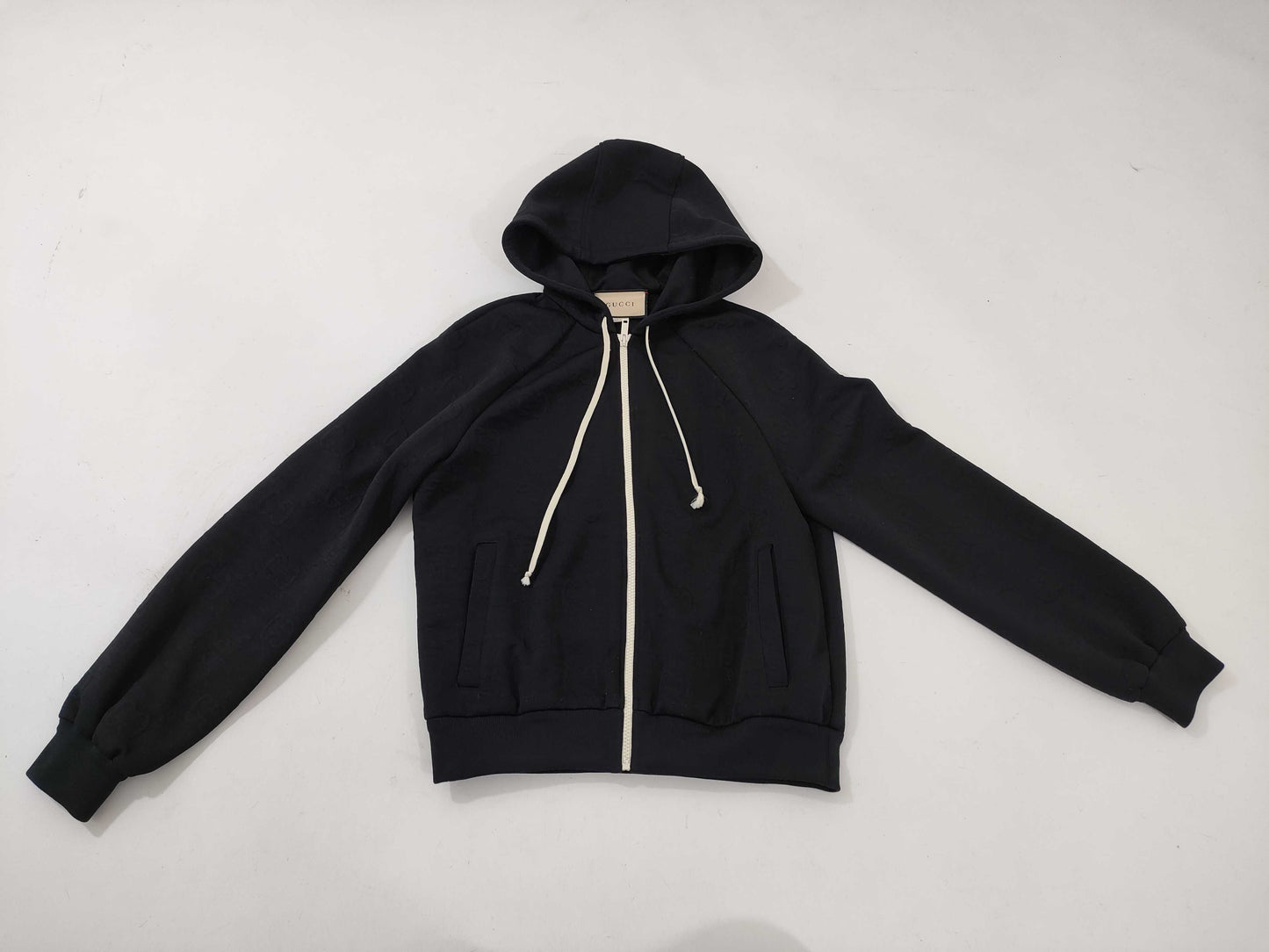 GUCCI Full Zip Hoodie Black XS Other Apparel