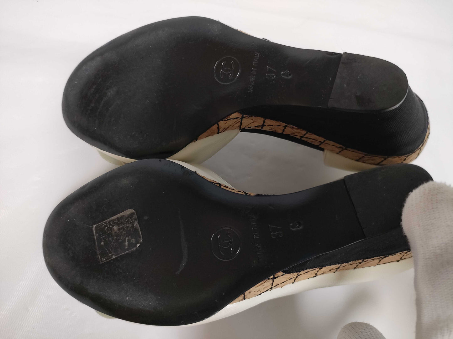 CHANEL Camellia Platform Sandals
