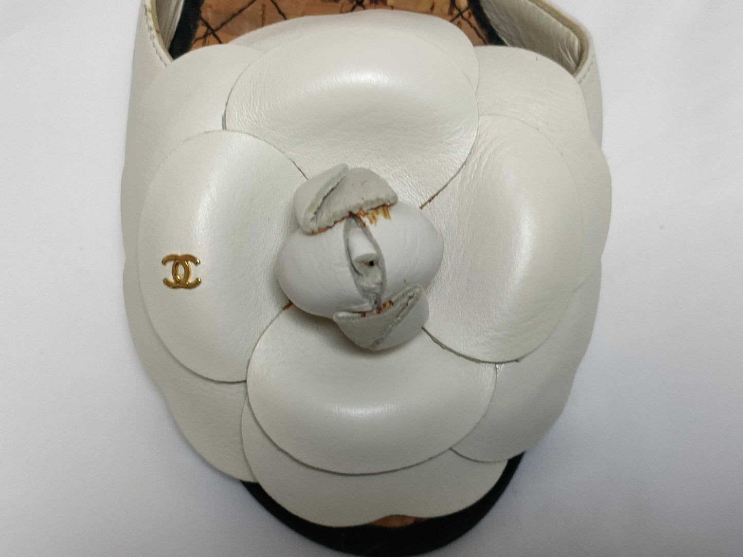 CHANEL Camellia Platform Sandals