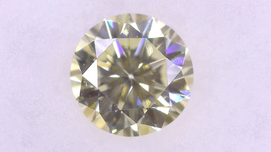 0.362ct UNDER S)LIGHT YELLOW VS-2 GOOD/GD/GD FAINT NATURAL 4.46-4.53X2.85mm Diamond Loose