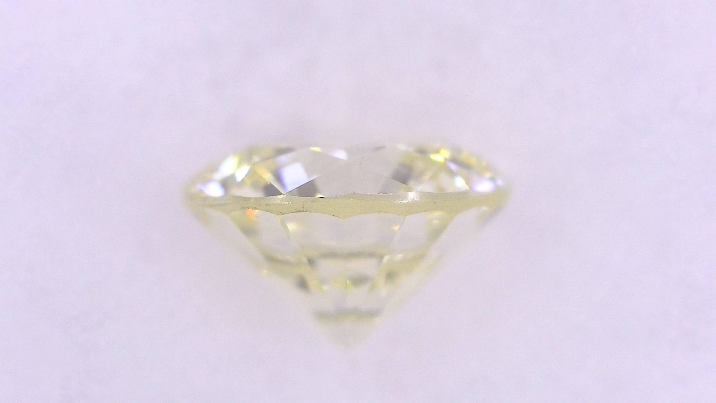 0.362ct UNDER S)LIGHT YELLOW VS-2 GOOD/GD/GD FAINT NATURAL 4.46-4.53X2.85mm Diamond Loose