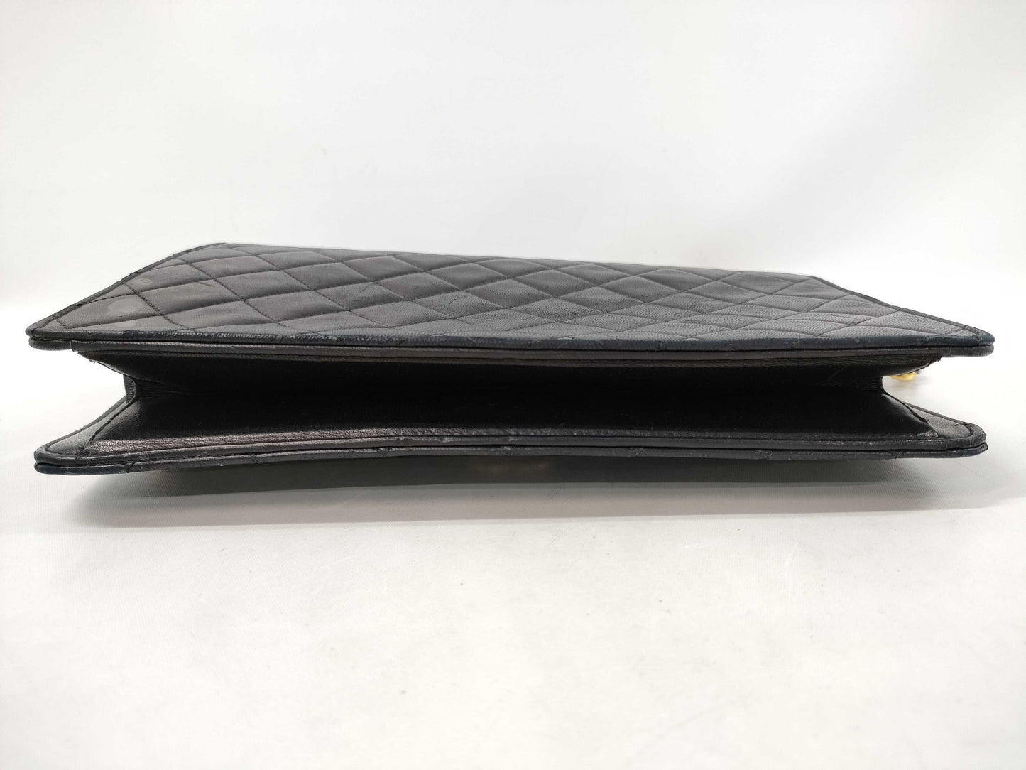 CHANEL Lambskin Single Flap Shoulder Bag with Repaired G