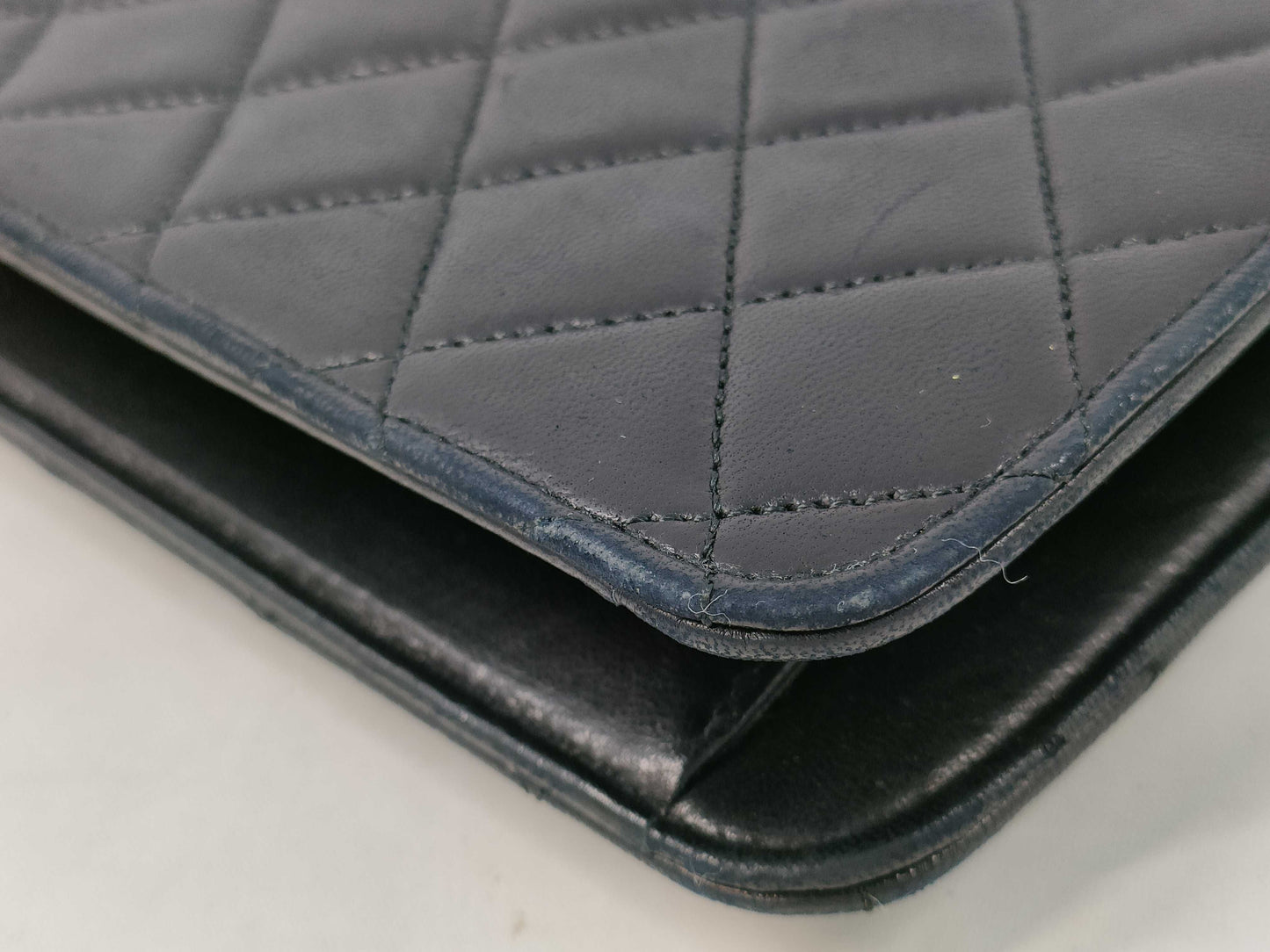 CHANEL Lambskin Single Flap Shoulder Bag with Repaired G