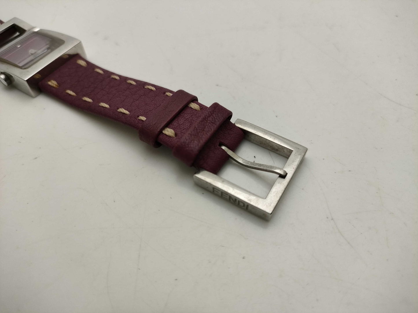 CELINE 007-5200L-058/Purple/Leather Women's Watch