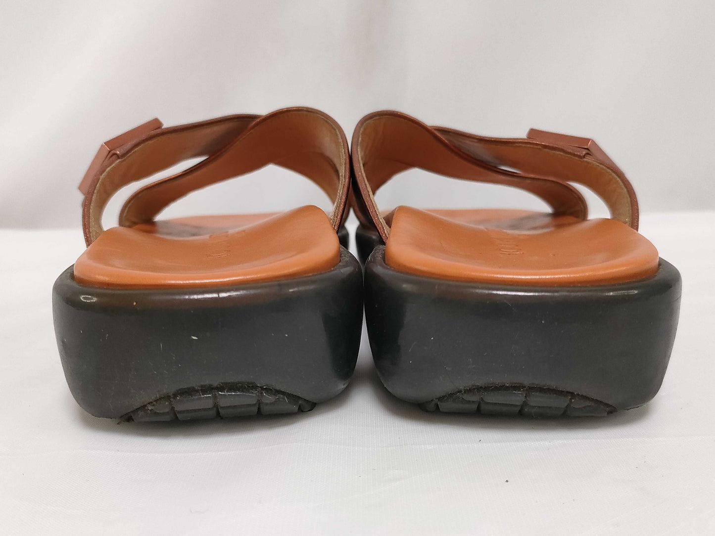 LOUIS VUITTON Metallic Cross Sandals