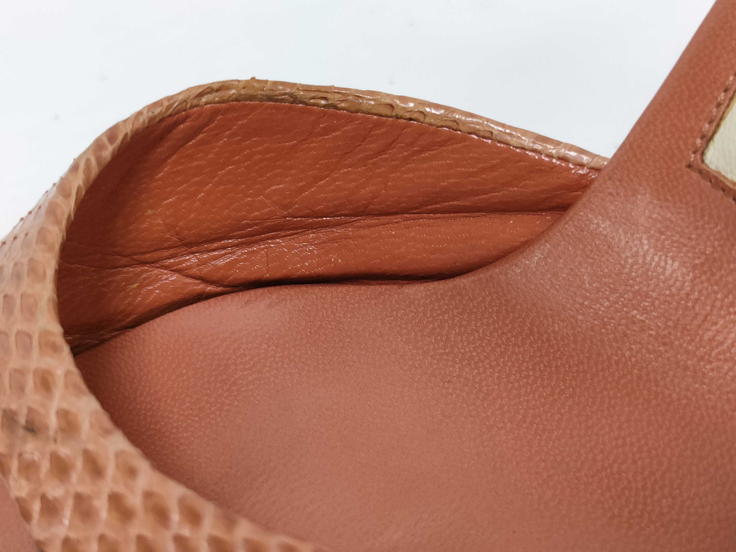 LOUIS VUITTON Lizard Mule Sandals Size 35