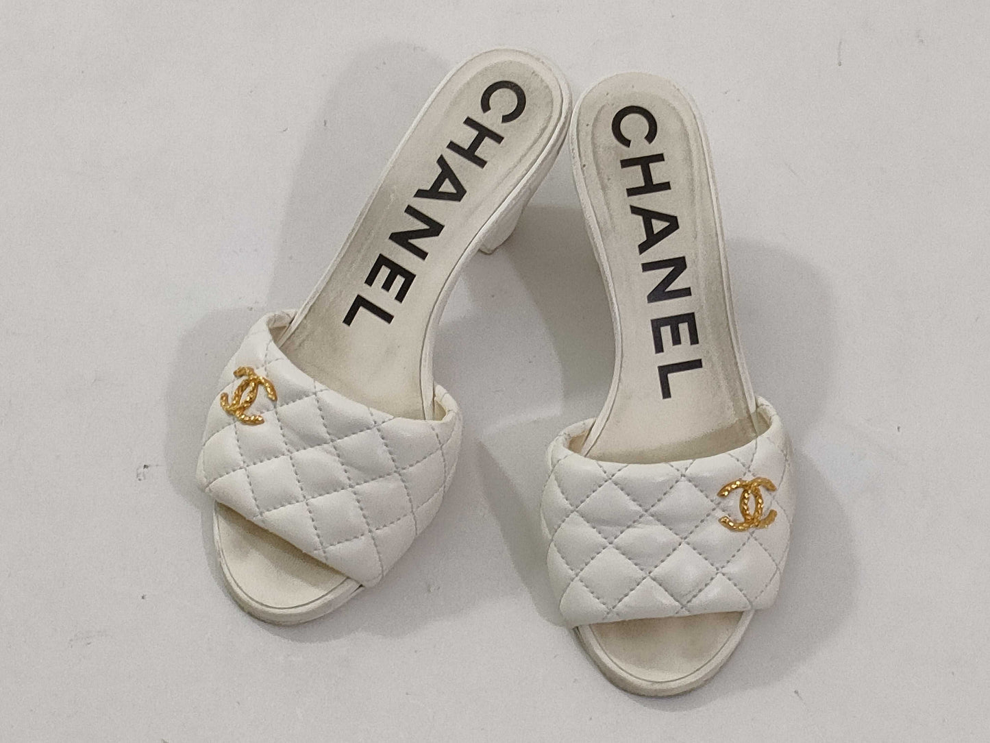 CHANEL Matelasse Coco Mules