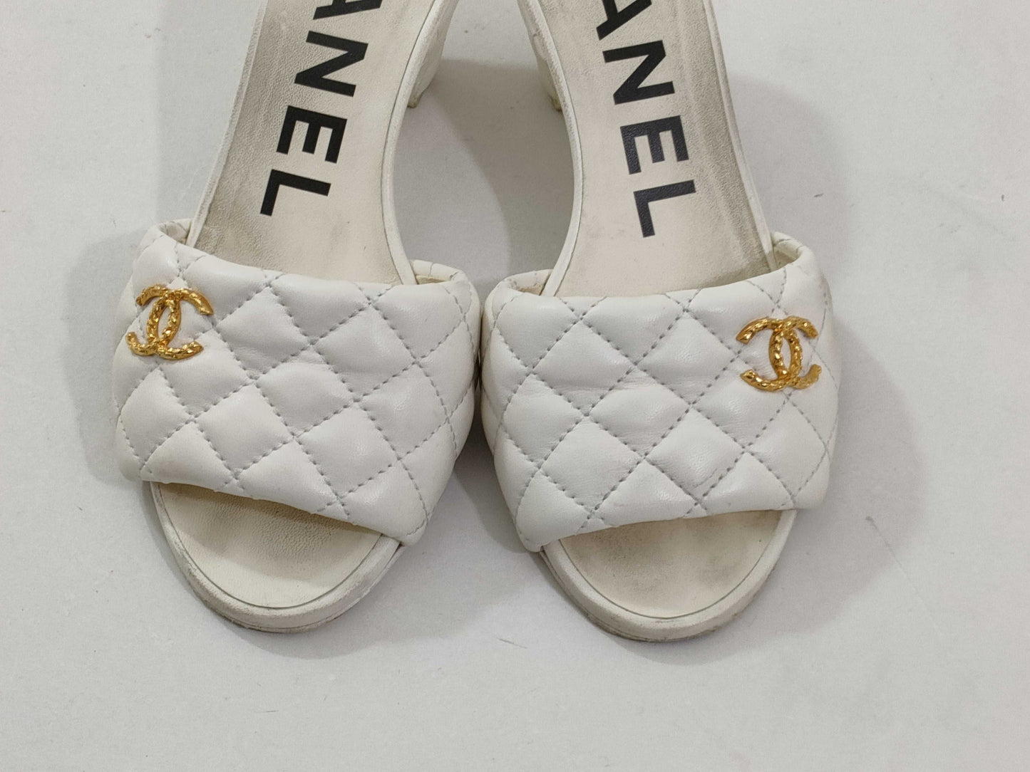 CHANEL Matelasse Coco Mules