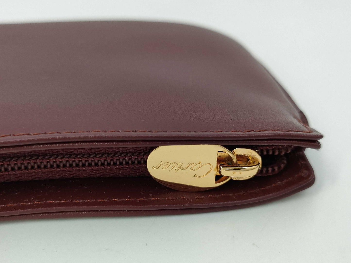 Cartier Jewelry Case Pouch Must Line Bordeaux 3-Piece Set