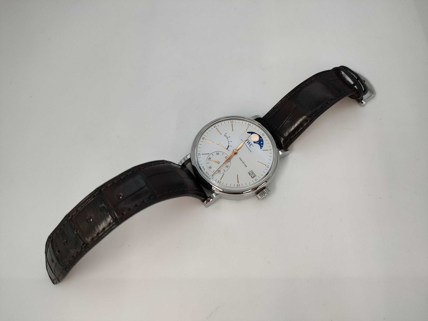 IWC Portofino Hand-Wound Moonface IW516401 5887888 Manual Winding Men's Watch