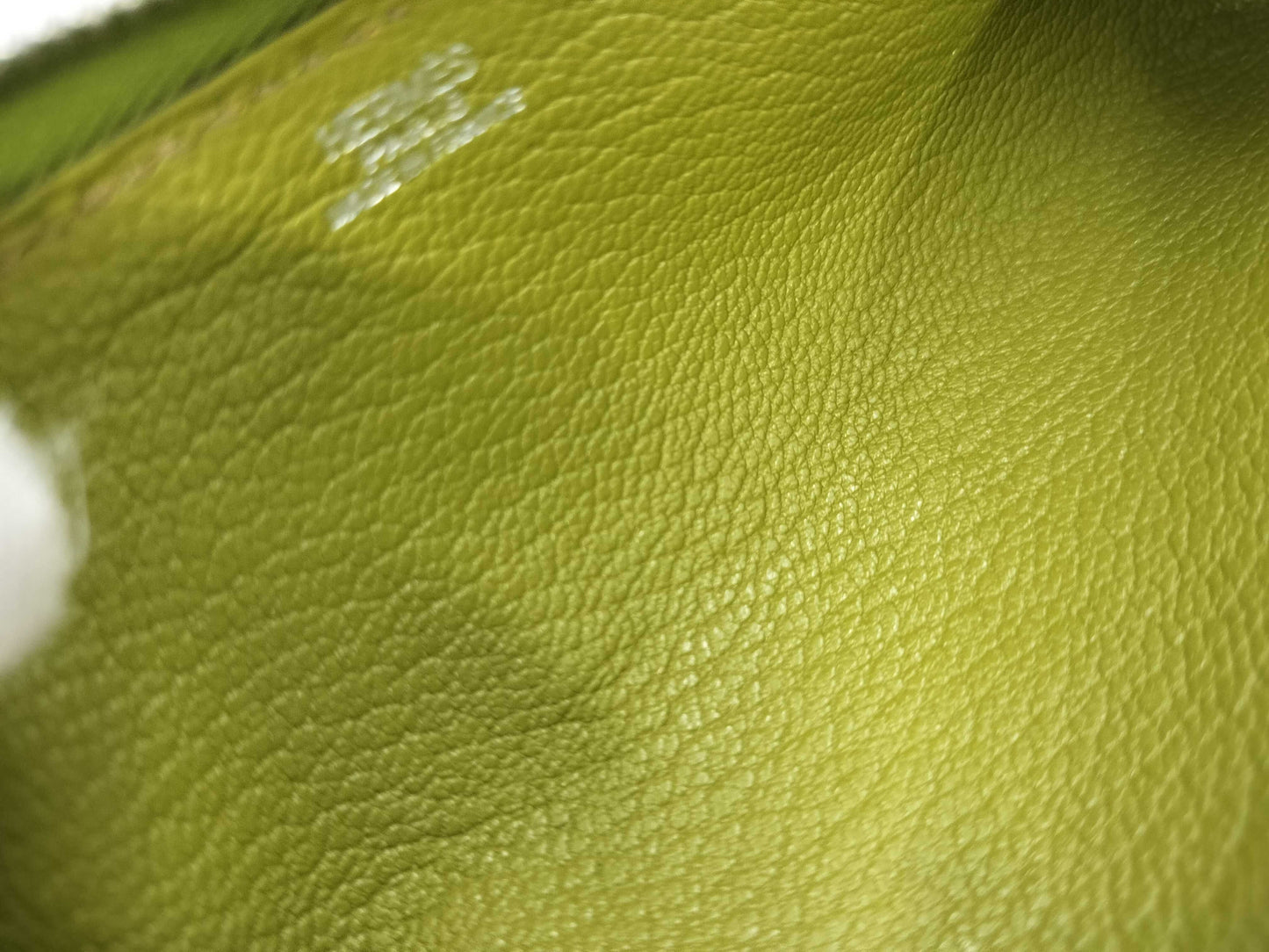 HERMES Pen Case, Small Item Case, Chevre Green, Other Accessories