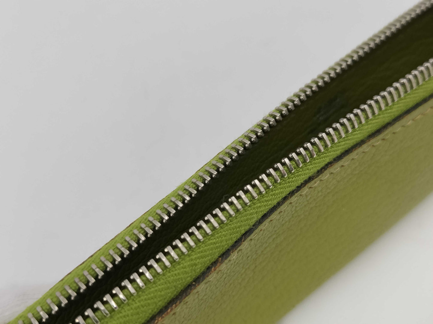HERMES Pen Case, Small Item Case, Chevre Green, Other Accessories