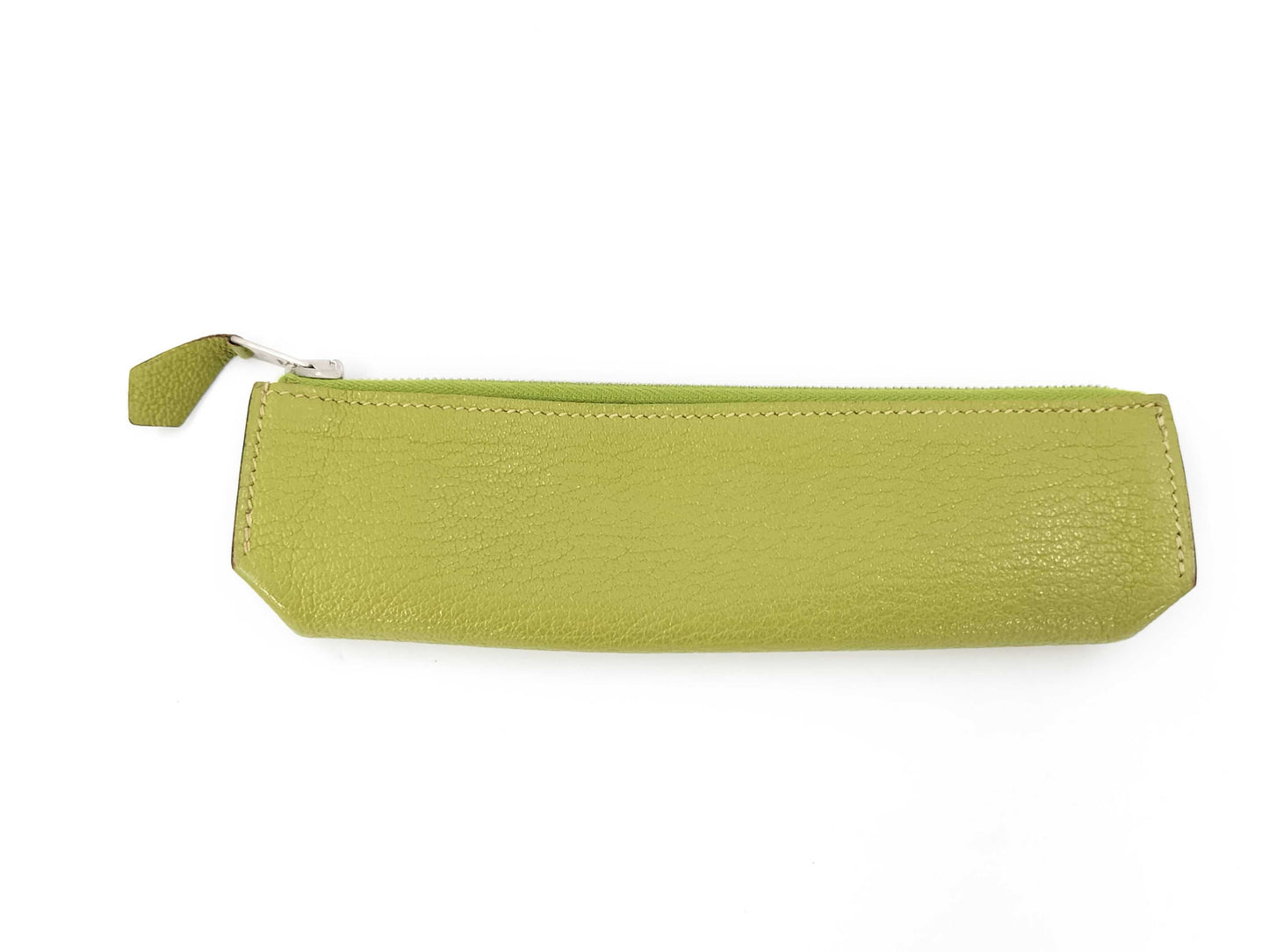 HERMES Pen Case, Small Item Case, Chevre Green, Other Accessories