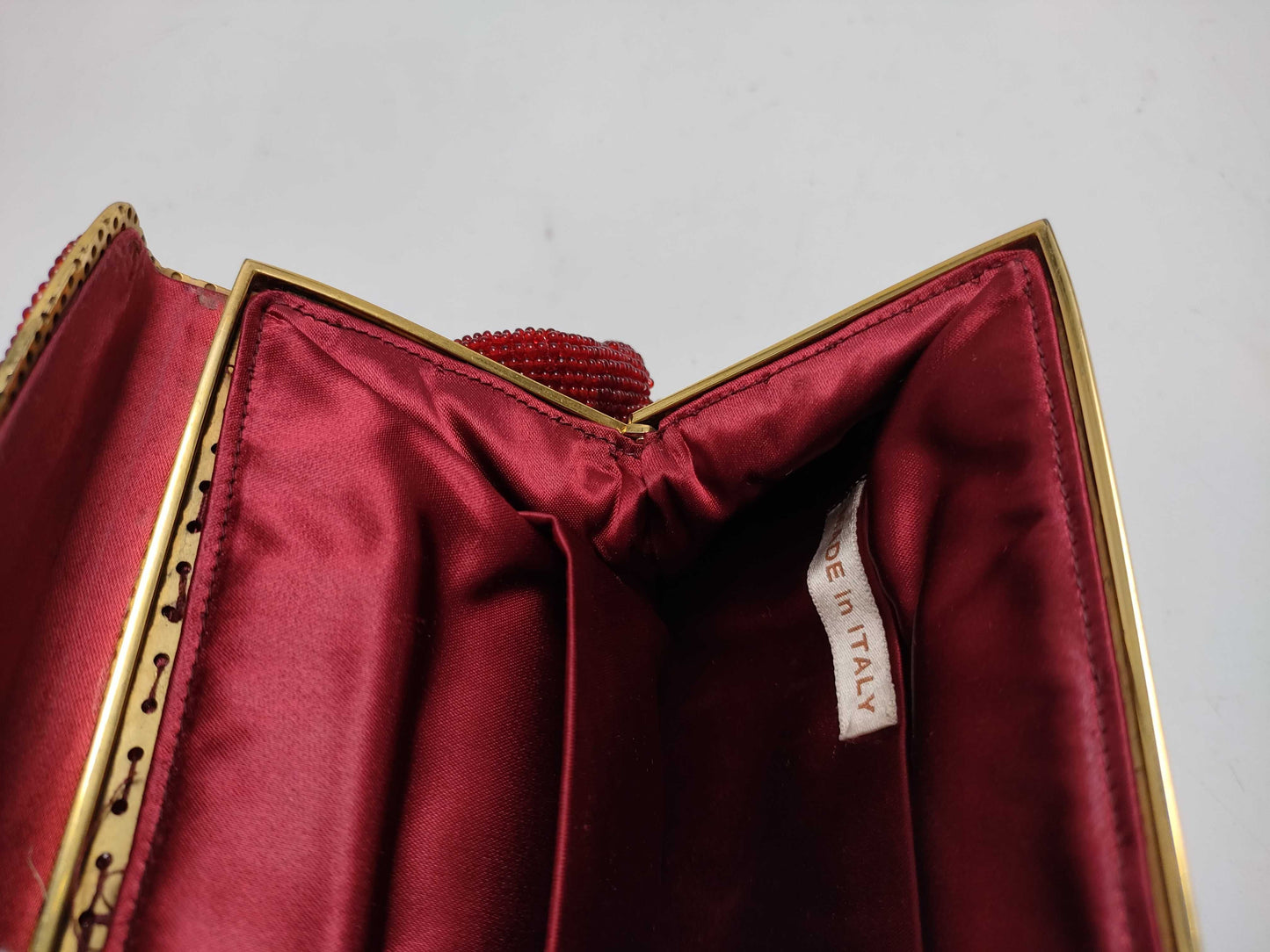 GUCCI Old Gucci Beaded Bertie Bag Clutch Bag
