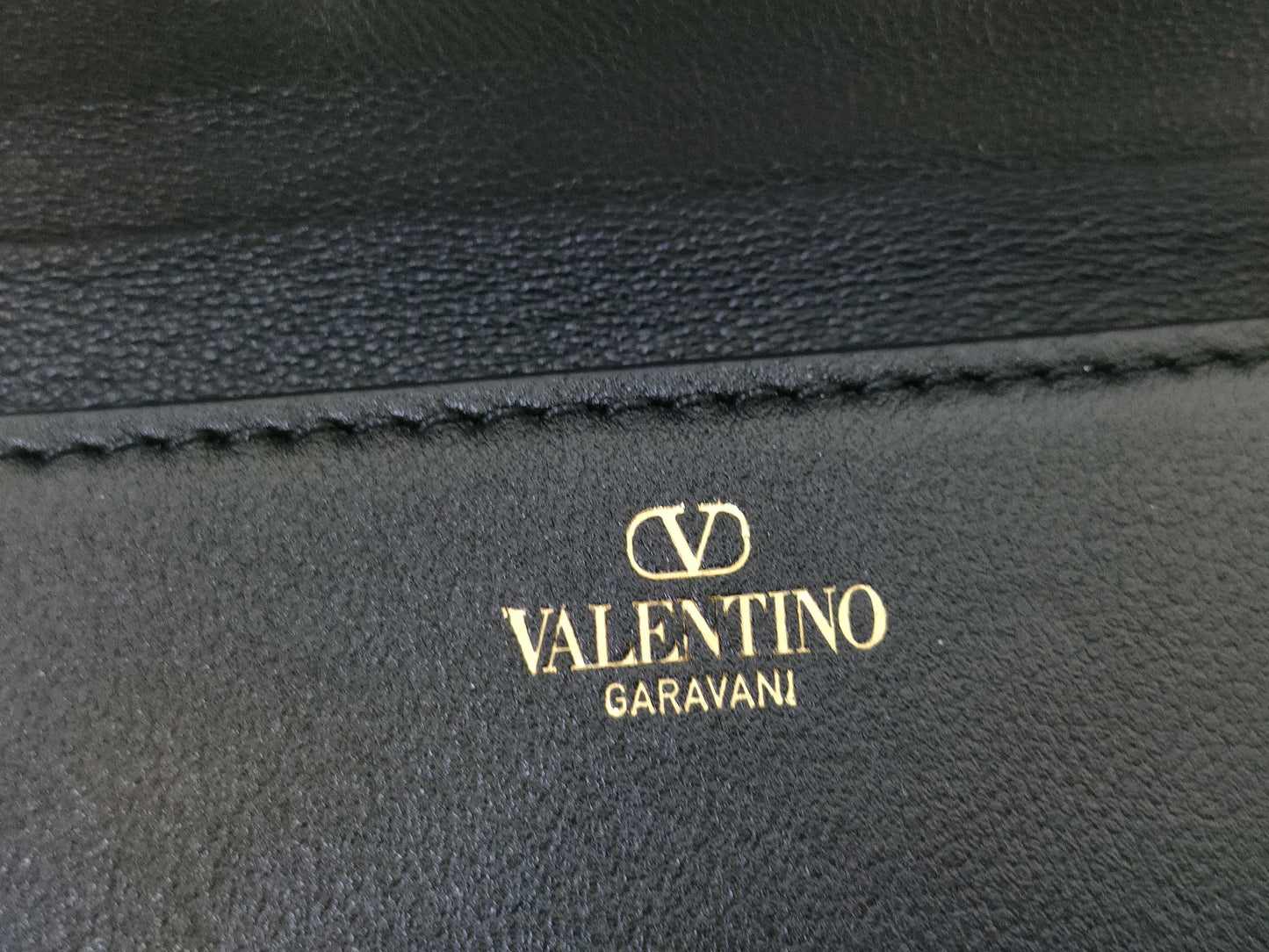 VALENTINO Calfskin/Loco 2-way Vanity Handbag