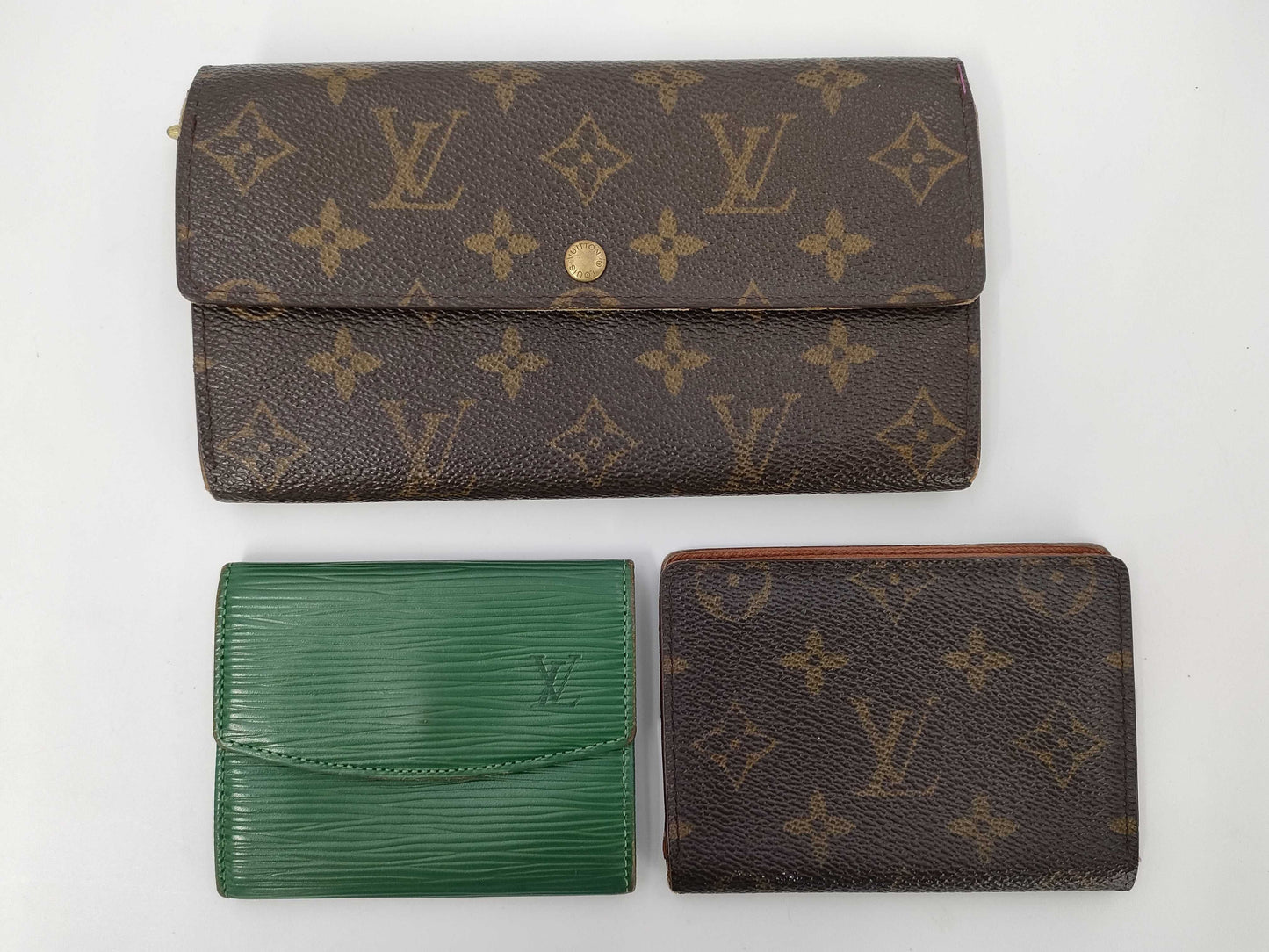 LOUIS VUITTON Monogram/Epi Wallet/Pass Case Set