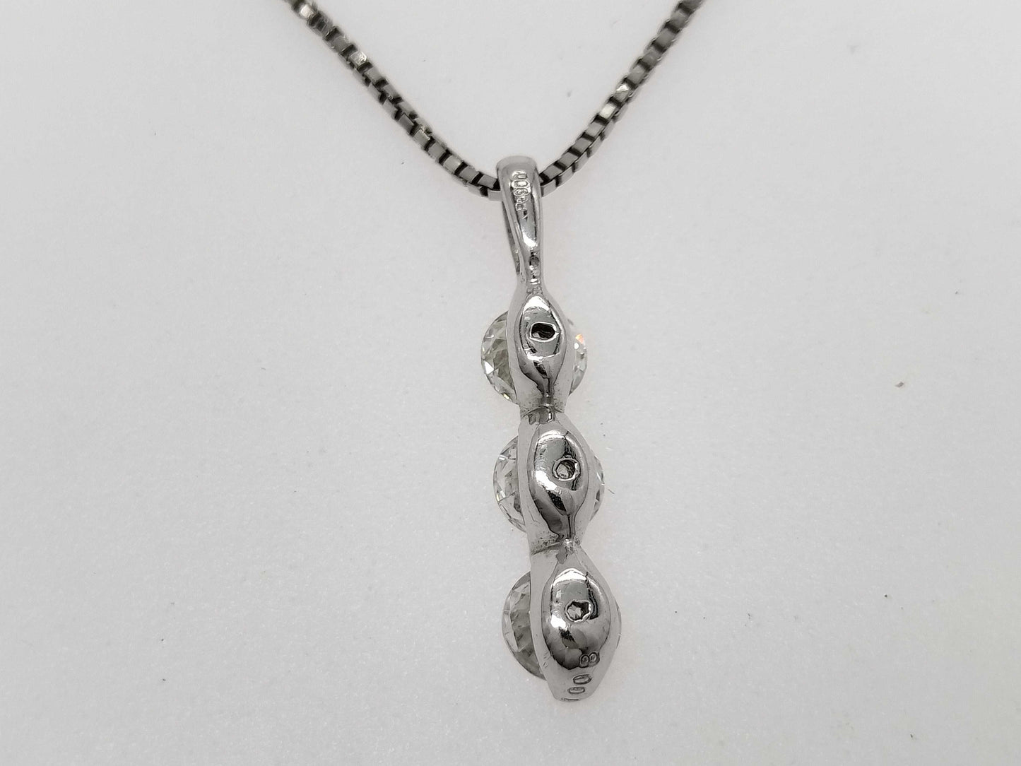 D1.008ct PT900/850 4.9g Necklace