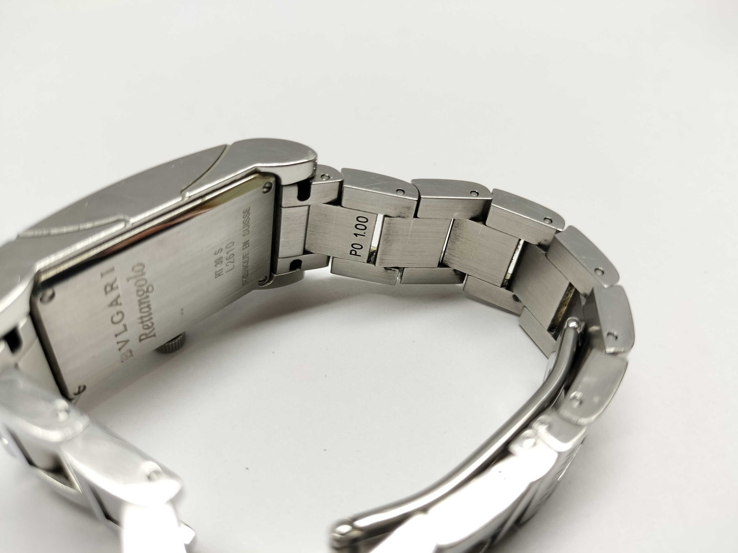 BVLGARI Lettan Logo / RT39S / White / Stainless Steel Unmoving Women's Watch