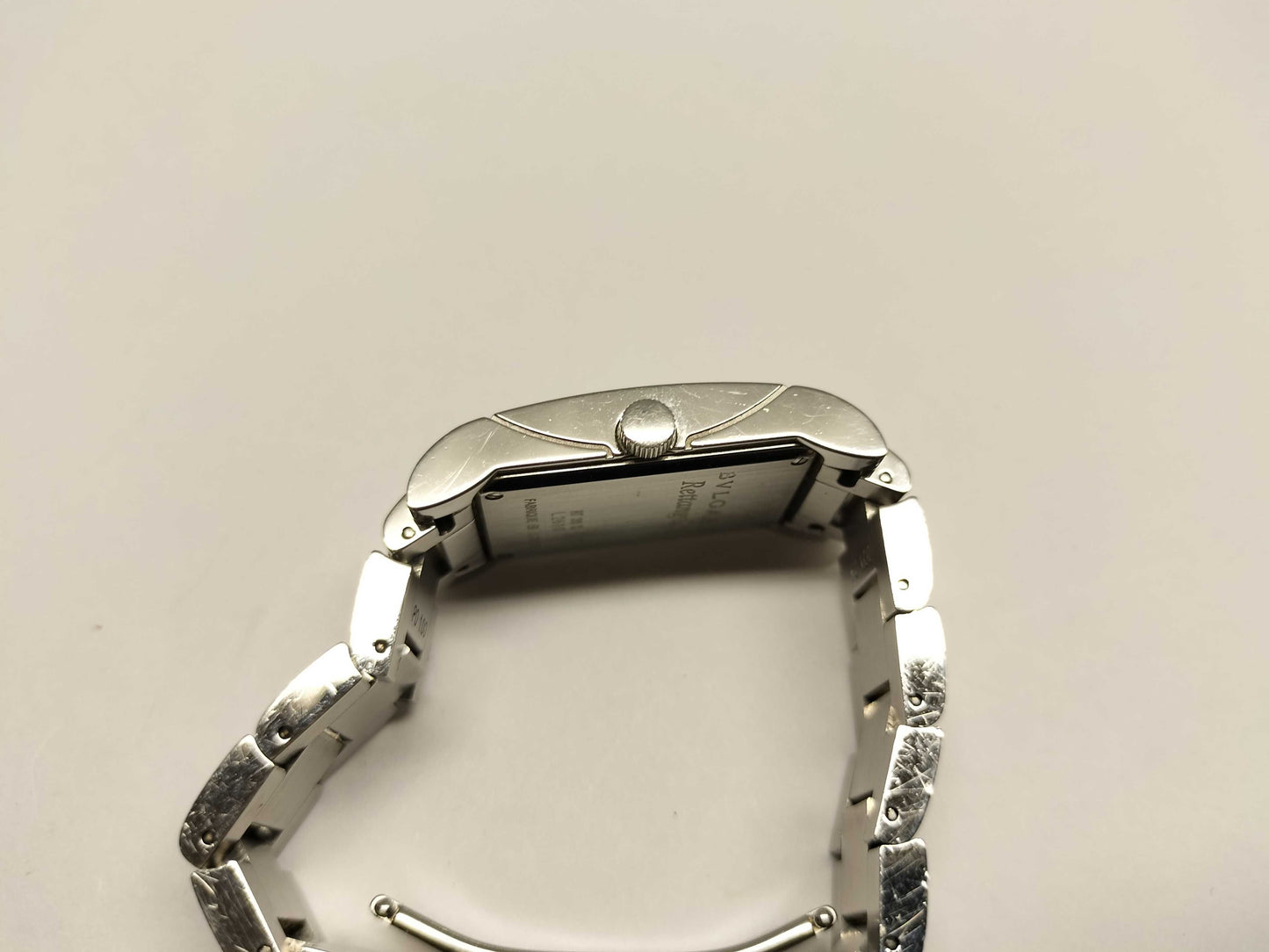 BVLGARI Lettan Logo / RT39S / White / Stainless Steel Unmoving Women's Watch