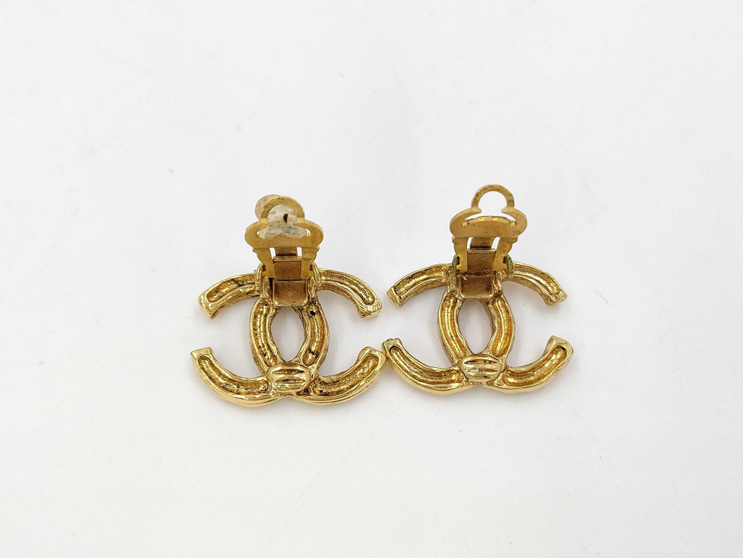 CHANEL Gold Earrings ※No Plate Earrings