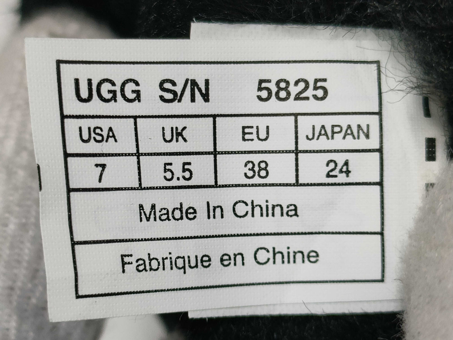 UGG 5825W BLK Other shoes