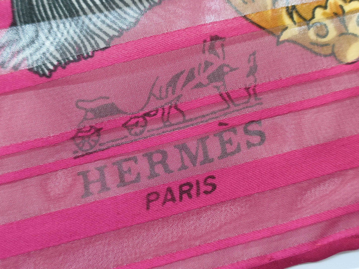 HERMES Carré 90 Vintage Saddlery Crown Scarf