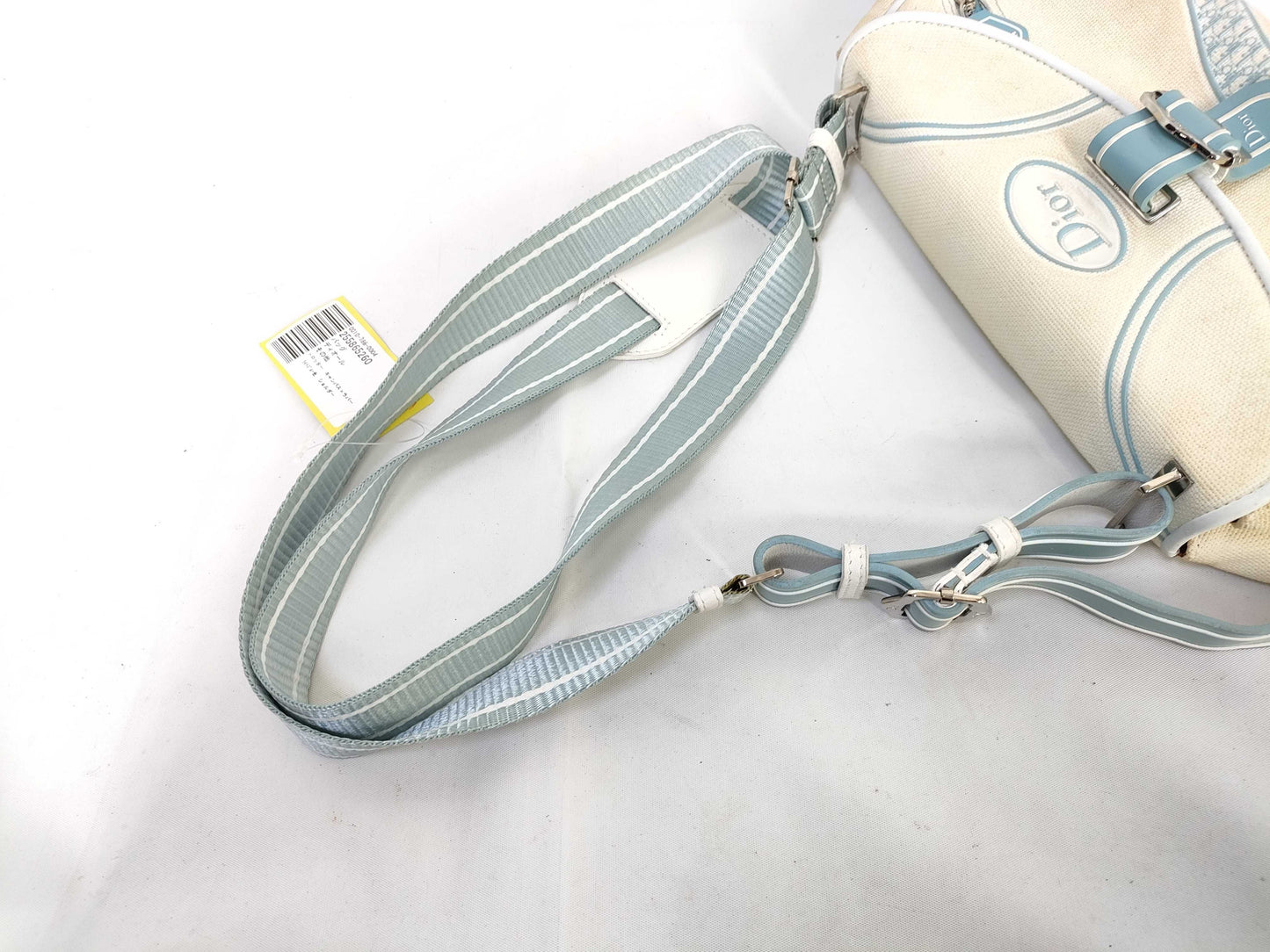 Dior Trotter Canvas x Rubber Light Blue Shoulder Bag