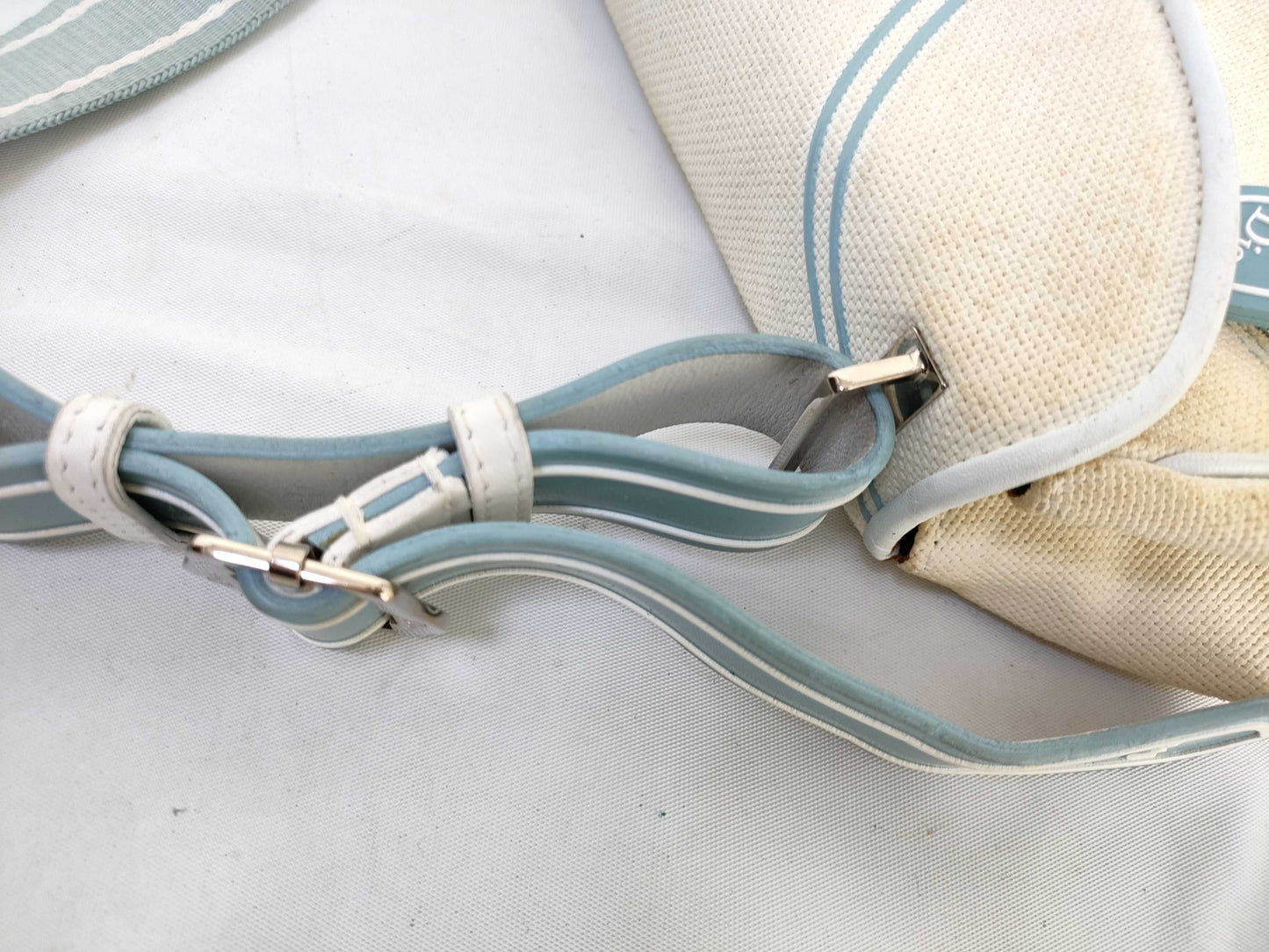 Dior Trotter Canvas x Rubber Light Blue Shoulder Bag