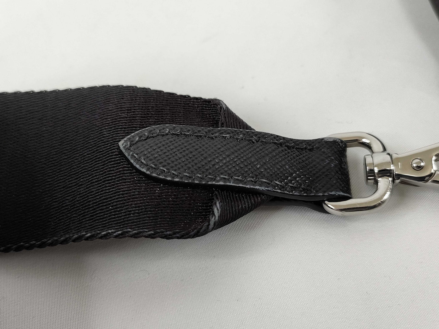 PRADA Nylon Re-Edition 2005 Re-Nylon Chain Shoulder Bag, Black, 1BH204