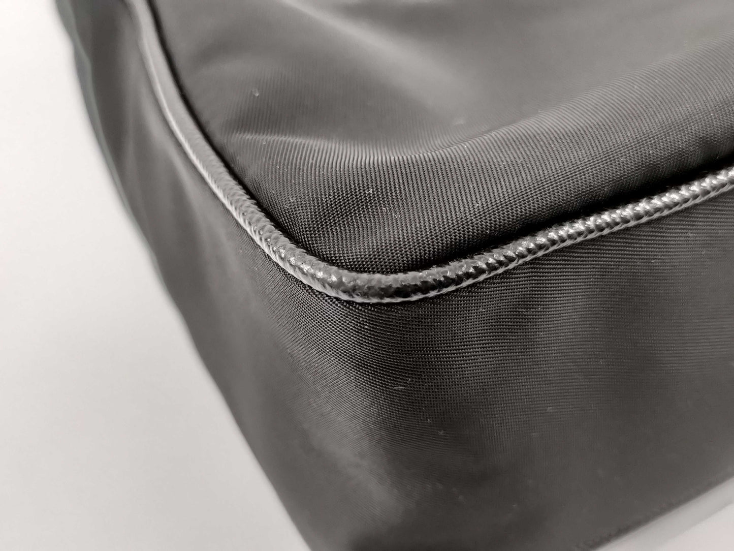 PRADA Nylon Re-Edition 2005 Re-Nylon Chain Shoulder Bag, Black, 1BH204