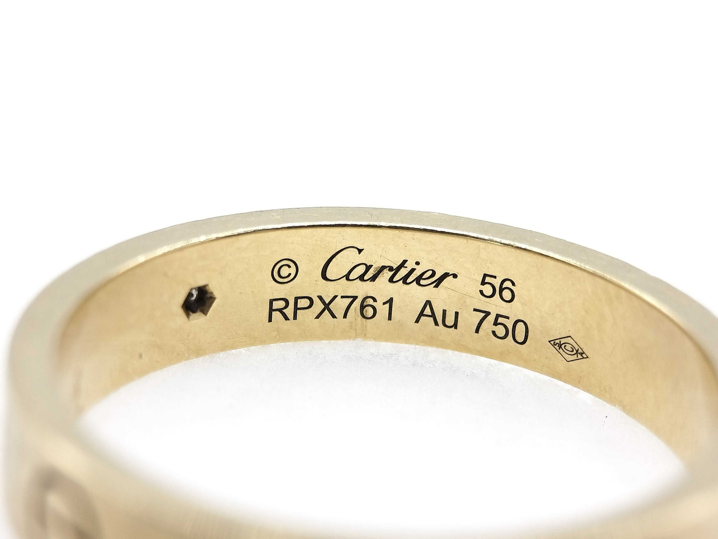 Cartier Love Love #56 1PD YG Au750 5.0g Ring