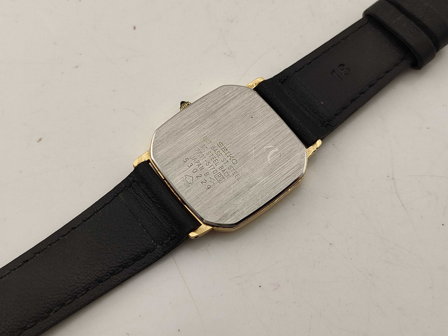 SEIKO 7731-5200/Quartz/14K Bezel Women's Watch
