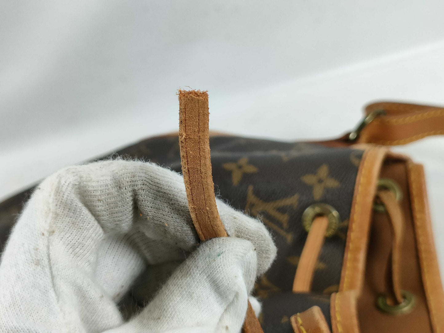 LOUIS VUITTON M42224 Monogram M42226 Petit Noe Shoulder Bag with Broken Strap